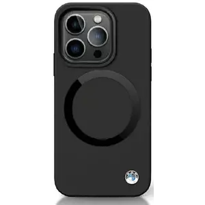 Tok BMW BMHMP14SSILBK2 iPhone 14 6.1" black Signature Liquid Silicone MagSafe (BMHMP14SSILBK2) kép