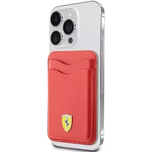 Pénztárca Ferrari Wallet Card Slot FEWCMRSIR red MagSafe Leather 2023 Collection (FEWCMRSIR) kép
