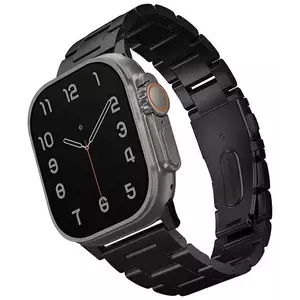 Óraszíj UNIQ Osta band Apple Watch 42/44/45/ 49mm Series 1/2/3/4/5/6/7/8/SE/SE2/Ultra Stainless Steel midnight black (UNIQ-49MM-OSTABLK) kép