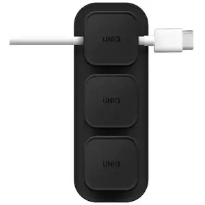 Tartó UNIQ Pod Mag magnetic cable organizer + base dark grey (UNIQ-POD-DARKGREY) kép