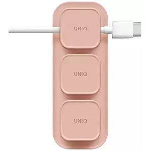 Tartó UNIQ Pod Mag magnetic cable organizer + base pink (UNIQ-POD-PINK) kép