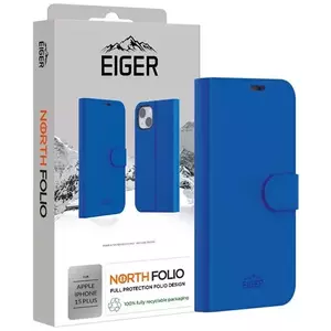 Tok Eiger North Folio Case for Apple iPhone 15 Plus in Blue kép