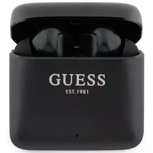 Fejhallgató Guess Bluetooth headphones GUTWSSU20ALEGK TWS + docking station black Printed Logo (GUTWSSU20ALEGK) kép