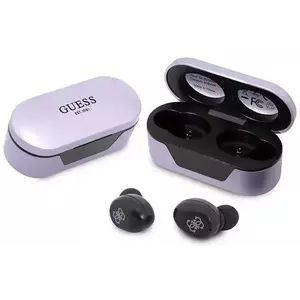 Fejhallgató Guess Bluetooth headphones GUTWST31EU TWS + docking station purple (GUTWST31EU) kép