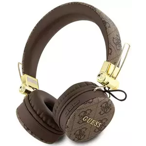 Fejhallgató Guess Bluetooth on-ear headphones GUBH704GEMW brown 4G Metal Logo (GUBH704GEMW) kép