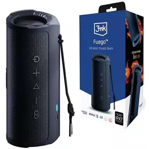Hangszóró 3MK Fuego wireless speaker 30W Bluetooth 5.3 TWS IPX7 black kép