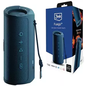 Hangszóró 3MK Fuego wireless speaker 30W Bluetooth 5.3 TWS IPX7 blue kép