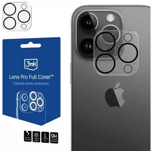 TEMPERED KIJELZŐVÉDŐ FÓLIA 3MK Lens Pro Full Cover iPhone 12 Pro Max Tempered Glass for Camera Lens with Mounting Frame 1pcs kép