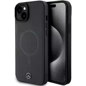 Tok Mercedes MEHMP15M23RCMK iPhone 15 Plus 6.7" black hardcase Smooth Leather MagSafe (MEHMP15M23RCMK) kép