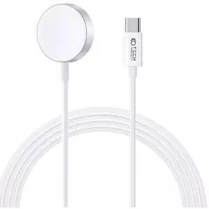TECH-PROTECT ULTRABOOST MAGNETIC CHARGING TYPE-C CABLE 120CM APPLE WATCH WHITE (9490713932704) kép