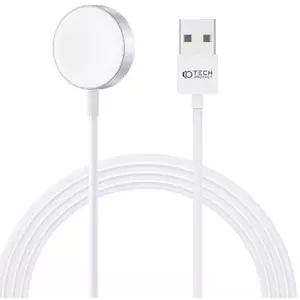 TECH-PROTECT ULTRABOOST MAGNETIC CHARGING CABLE 120CM APPLE WATCH WHITE (9490713932773) kép