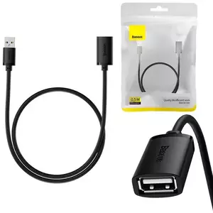 Kábel Baseus USB 2.0 Extension cable male to female, AirJoy Series, 0.5m (black) kép