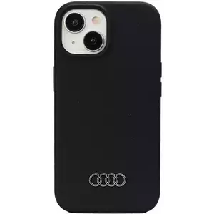 Tok Audi Silicone Case iPhone 15 6.1" black hardcase (AU-LSRIP15-Q3/D1-BK) kép