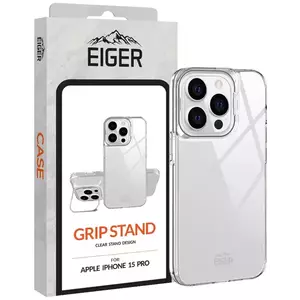 Tok Eiger Grip Stand Case iPhone 15 Pro Clear kép