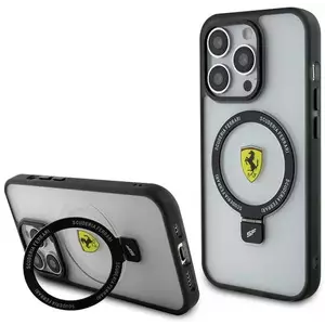 Tok Ferrari FEHMP15XUSCAH iPhone 15 Pro Max 6.7" transparent hardcase Ring Stand 2023 Collection MagSafe (FEHMP15XUSCAH) kép