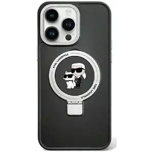 Tok Karl Lagerfeld KLHMP15MHMRSKCK iPhone 15 Plus 6.7" black hardcase Ring Stand Karl&Choupettte MagSafe (KLHMP15MHMRSKCK) kép