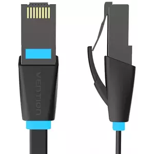 Kábel Vention Flat Network Cable UTP CAT6 IBJBS RJ45 Ethernet 1000Mbps 25m Black kép