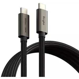 Kábel RINGKE USB 3.2 GEN 2X2 TYPE-C CABLE PD240W 100CM BLACK (8809961785061) kép