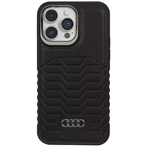 Tok Audi Synthetic Leather MagSafe iPhone 14 Pro 6.1" black hardcase AU-TPUPCMIP14P-GT/D3-BK (AU-TPUPCMIP14P-GT/D3-BK) kép