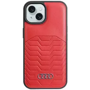 Tok Audi Synthetic Leather MagSafe iPhone 15 6.1" red hardcase AU-TPUPCMIP15-GT/D3-RD (AU-TPUPCMIP15-GT/D3-RD) kép
