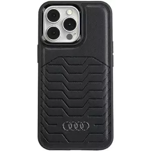 Tok Audi Synthetic Leather MagSafe iPhone 15 Pro 6.1" black hardcase AU-TPUPCMIP15P-GT/D3-BK (AU-TPUPCMIP15P-GT/D3-BK) kép