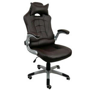 SBS Extreme X6+ Gamer szék nyak- és derékpárnával - barna kép