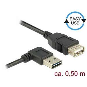 Delock Bővítő kábel EASY-USB 2.0-s A- típusú csatlakozódugó, ível... kép
