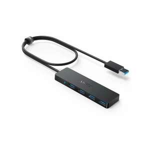 Anker USB HUB, Ultra Slim Data USB 3.0 HUB, 4 port, fekete - A7516016 kép