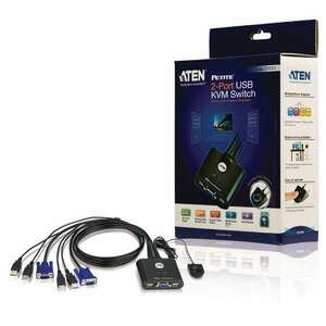 Aten CS22U KVM Switch 2PC USB CS22U+Kábel kép