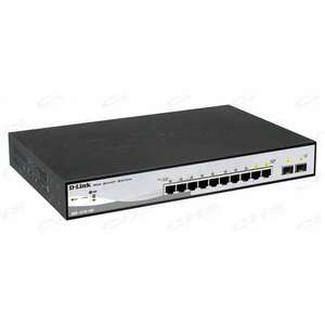 D-Link DGS-1210-10P/E Switch 8x1000Mbps (8xPOE) + 2xGigabit SFP M... kép