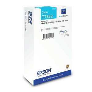 Epson T7552 Tintapatron Cyan 4.000 oldal kapacitás, C13T755240 kép