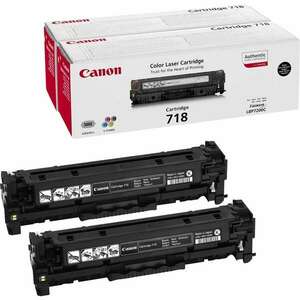 Canon CRG718 toner twinpack black ORIGINAL kép