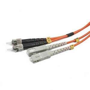 Gembird ST/SC OM2 5m száloptikás kábel Fekete, Szürke, Narancssárga kép