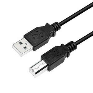 Logilink USB 2.0 kábel, USB-A/M - USB-B/M, fekete, 2 m kép