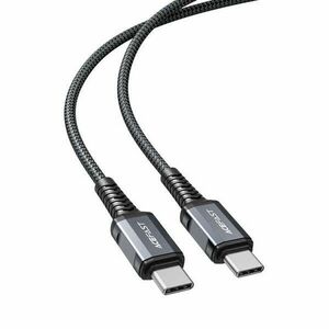 Acefast C1-03 adat és töltőkábel, USB-C / USB-C, 60W, 1, 2m, Szürke kép