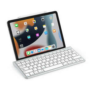 Omoton KB088 Wireless iPad keyboard with tablet holder (silver) kép