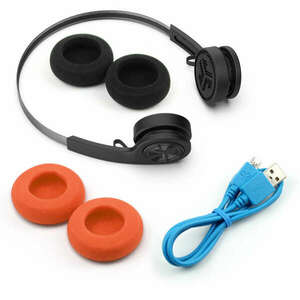 JLAB Rewind Wireless Retro Headphones - Black kép