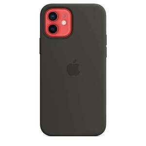 Apple MagSafe-rögzítésű iPhone 12/12 Pro szilikontok fekete (mhl7... kép