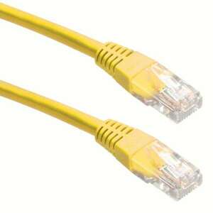 Gembird Cablexpert UTP CAT5e patch kábel 0.25m sárga (PP12-0.25M/Y) kép