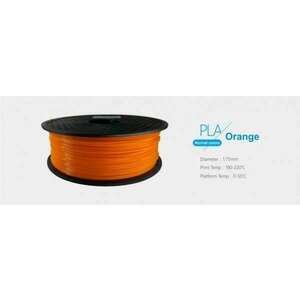 3D FILAMENT 1, 75mm PLA Narancssárga /1kg-os tekercs/, 3DFILAMENT175O kép