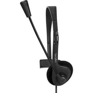 Logilink Headset Mono, with Microphone, 1x 3.5mm, ecofriendly (HS0054) kép