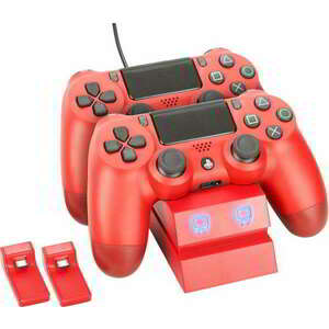 Venom VS2739 Dupla töltőállomás PS4 controllerhez - Piros kép