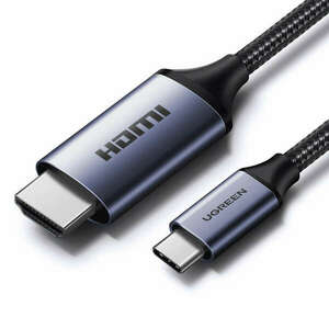 USB C - HDMI 2.1 8K 60Hz kábel 1.5m Ugreen CM565 - Szürke kép