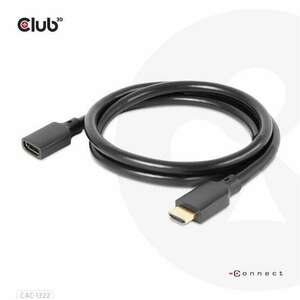 Club3D High Speed HDMI 4K 120Hz 8k 60Hz Extension kábel M/F 1m/3, 23ft kép