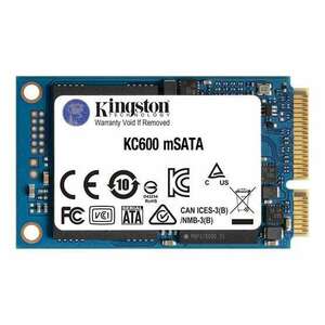 SSD Kingston 512GB KC600 mSATA SATA3 kép