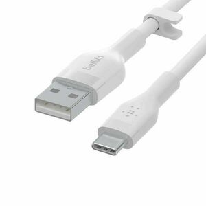 Belkin BOOST CHARGE Flex Silicone cable USB-A to USB-C - 1M - White kép