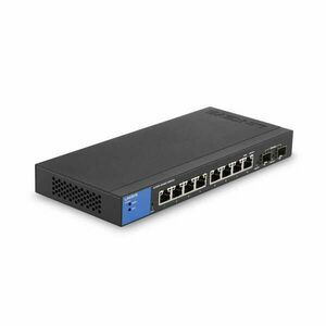 Linksys LGS310C Vezérelt L3 Gigabit Ethernet (10/100/1000) Fekete, Kék kép