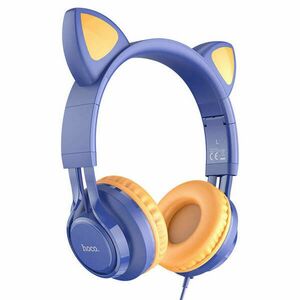 Hoco - Vezetékes fejhallgató, macskafül (W36) - 3, 5 mm-es jack, m... kép