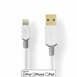 Lightning Kábel | USB 2.0 | Apple Lightning, 8 Pólusú | USB-A Dug... kép