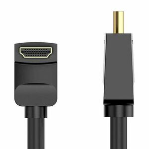 Kábel HDMI Vention AARBG 1, 5m Szög 90° (fekete) kép